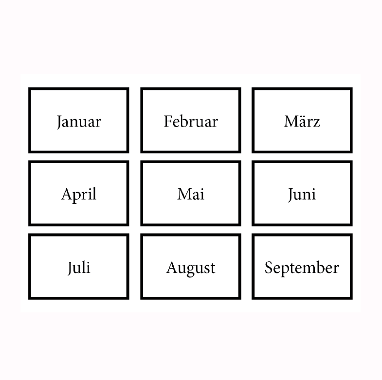 Monatsübersicht für Gemüse-Anbau-Karten – Bild 3