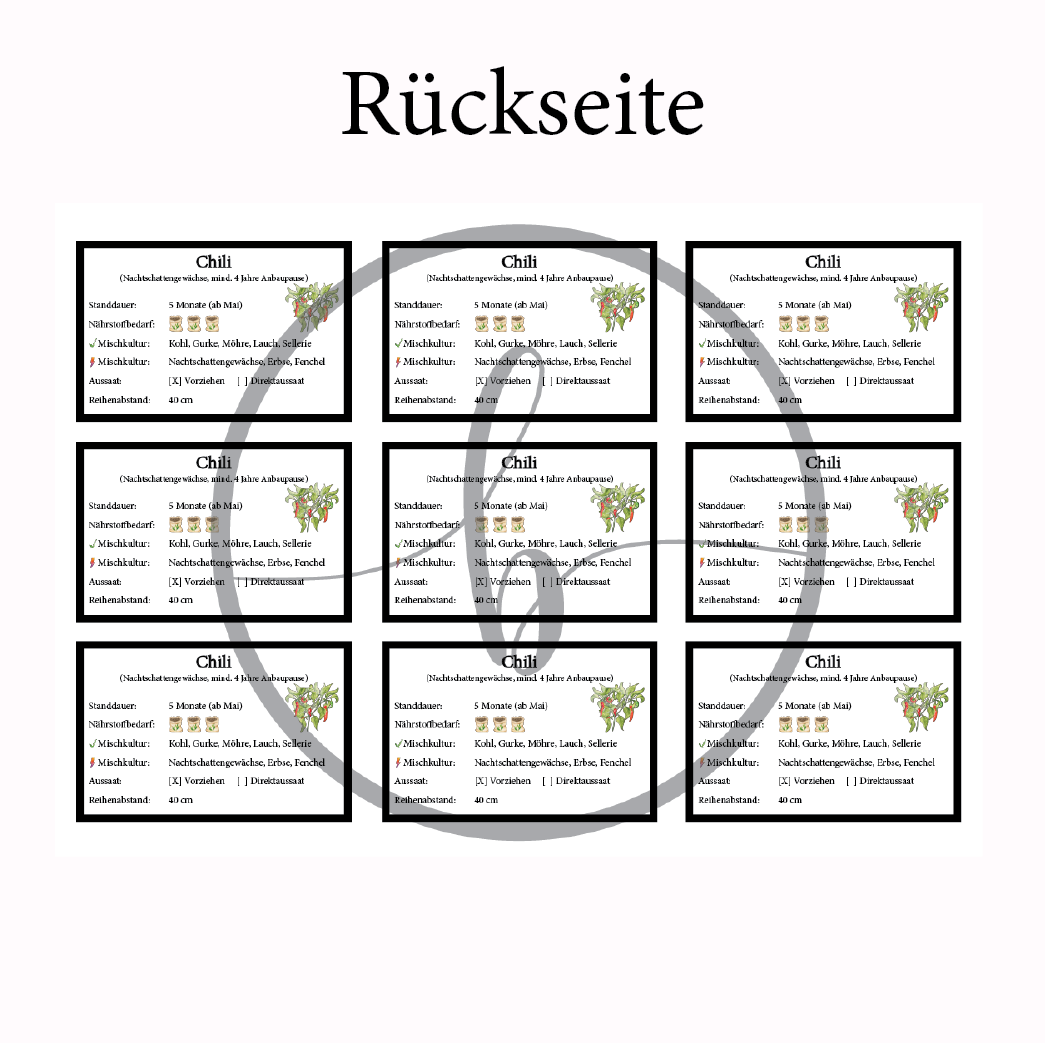 Chili Gemüse-Anbau-Karte – Bild 4