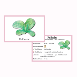 Feldsalat Gemüse-Anbau-Karte